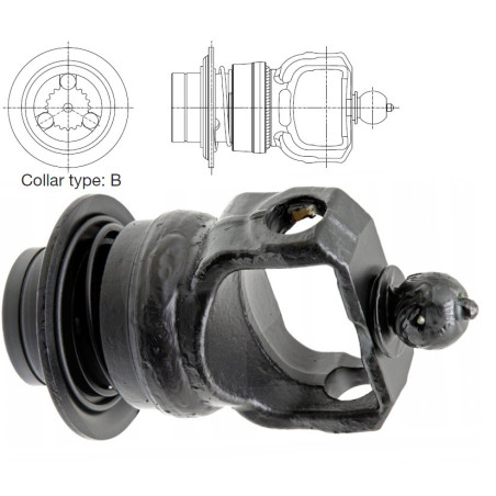 Widłak 1  szerokokątny 50° S4 RT-B 1i3/4” Z20 - 22x86