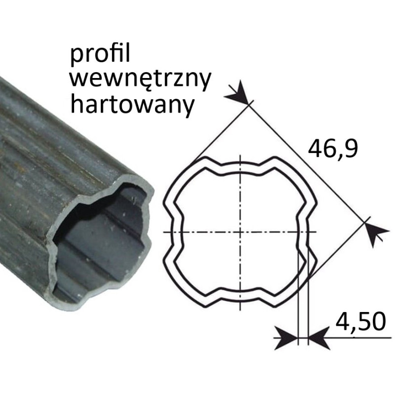 Rura wew. 4T 46,9x4,50 S6 1m,