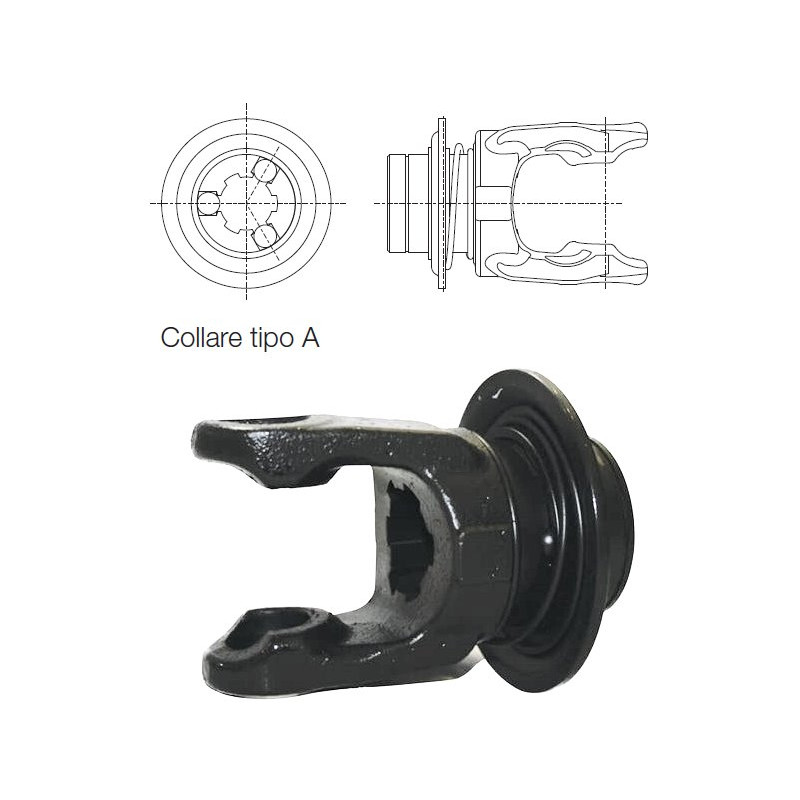 B&P 5720H0355 Widłak RT-A 1i3/8"Z6- 30,2x91,4 G7 Bondioli Pavesi