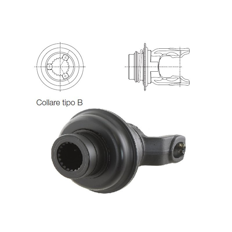 B&P 5720C3776 Widłak RT-B 1i3/8"Z21- 23,8x61,3 G2 Bondioli Pavesi