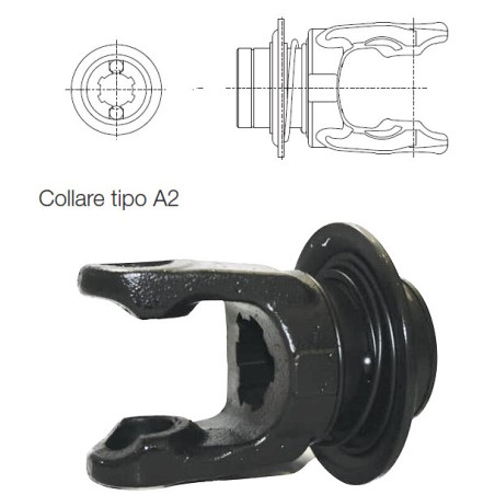 B&P 5050B0951 Widłak RT-A2 25x21- 22,0x54,0 G1  Bondioli Pavesi