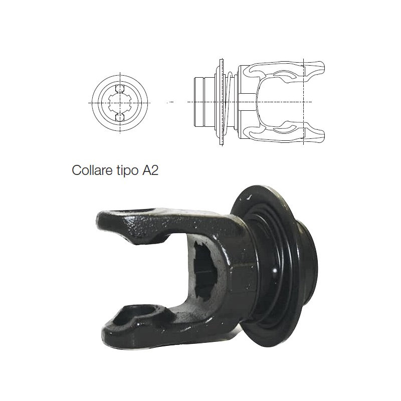 B&P 5050C0951 Widłak RT-A2 25x21- 23,8x61,3 G2  Bondioli Pavesi