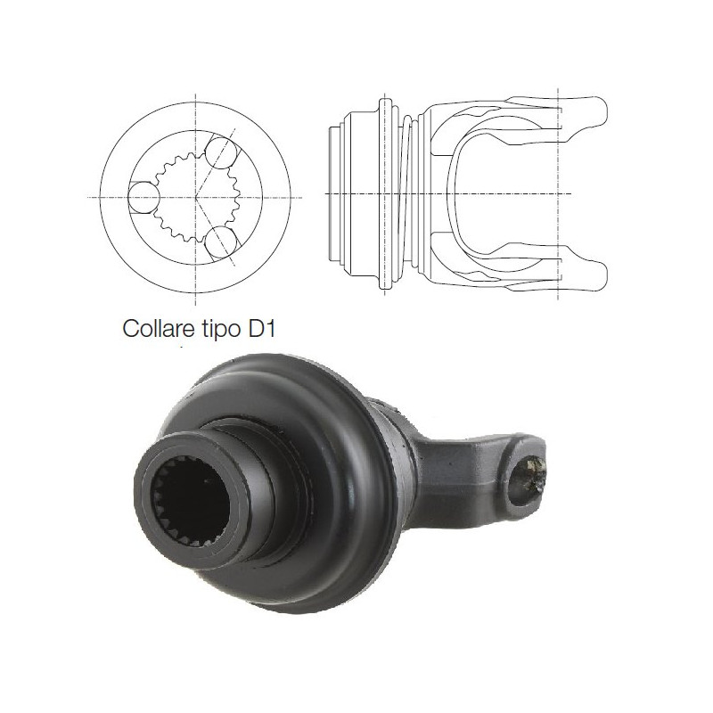 B&P 5720M3851 Widłak RT-D1 1i3/4"Z20- 34,9x106,0 G9 Bondioli Pavesi