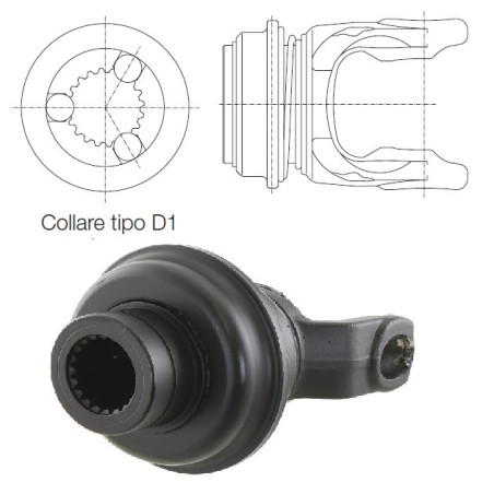 B&P 5720M3851 Widłak RT-D1 1i3/4"Z20- 34,9x106,0 G9 Bondioli Pavesi