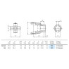 B&P 211054954 Widłak fi35 - 30,2x79,4 kołek 15mm G5 Bondioli Pavesi