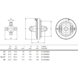 Piasta szerokokątna centrująca fi 190mm G/8S8/H8 SFT-30,2x106