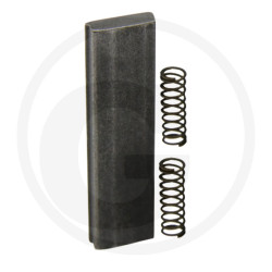 B&P 4210E0001R03 Krzywka blokady ze sprężyną, do sprzęgła RA2, L-42,8mm 1szt. Bondioli Pavesi