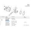 B&P 422022020R Obudowa sprzęgła SA2 - 23,9x61,3 G2 Bondioli Pavesi