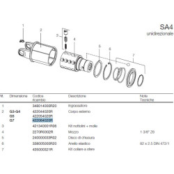 B&P 422064020R Obudowa Sprzęgła SA4 - 30,2x91,4 G7 Bondioli Pavesi