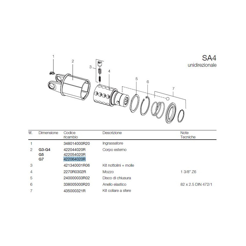 B&P 422064020R Obudowa Sprzęgła SA4 - 30,2x91,4 G7 Bondioli Pavesi