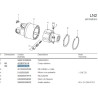 B&P 422C0T301R Obydowa sprzęgła LN223,8x61,3 G2 Bondioli Pavesi