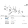B&P 422B0T301R Obydowa sprzęgła LN2 22,0x54,0 G1 Bondioli Pavesi
