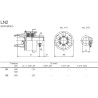 B&P 60A2B2603R Sprzęgło przeciążeniowe LN2 1i3/8" Z6 460Nm - 22,0x54,0 P&P G1/S1 Bondioli Pavesi