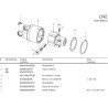 B&P 60A2B3203R Sprzęgło przeciążeniowe LN2 1i3/8" Z6 600Nm - 22,0x54,0 P&P G1/S1 Bondioli Pavesi