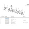B&P 422C0U301R Obudowa sprzęgła LN3 - 23,8x61,3 G2 Bondioli Pavesi