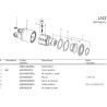 B&P 60B3C3903R Sprzęgło przeciążeniowe LN3 1i3/8" Z6 800Nm - 23,8x61,3 P&P G2/S2 Bondioli Pavesi