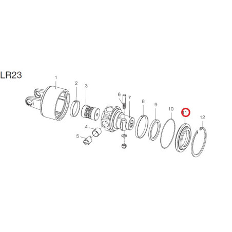 B&P 240000202R02 Dysk sprzęgła LR23 Bondioli Pavesi