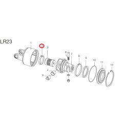 B&P 240000205R02 Pierścień 75x72x3 sprzęgła LR23 LR23/24  Bondioli Pavesi