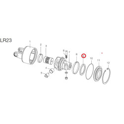 B&P 355006080R02 Simmering 80x100x10mm sprzęgła LR23 Bondioli Pavesi