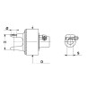 B&P 6WM265004R Sprzęgło LR24 2500Nm 1i3/4"Z6 - 34,9x93,5 G8 Bondioli Pavesi