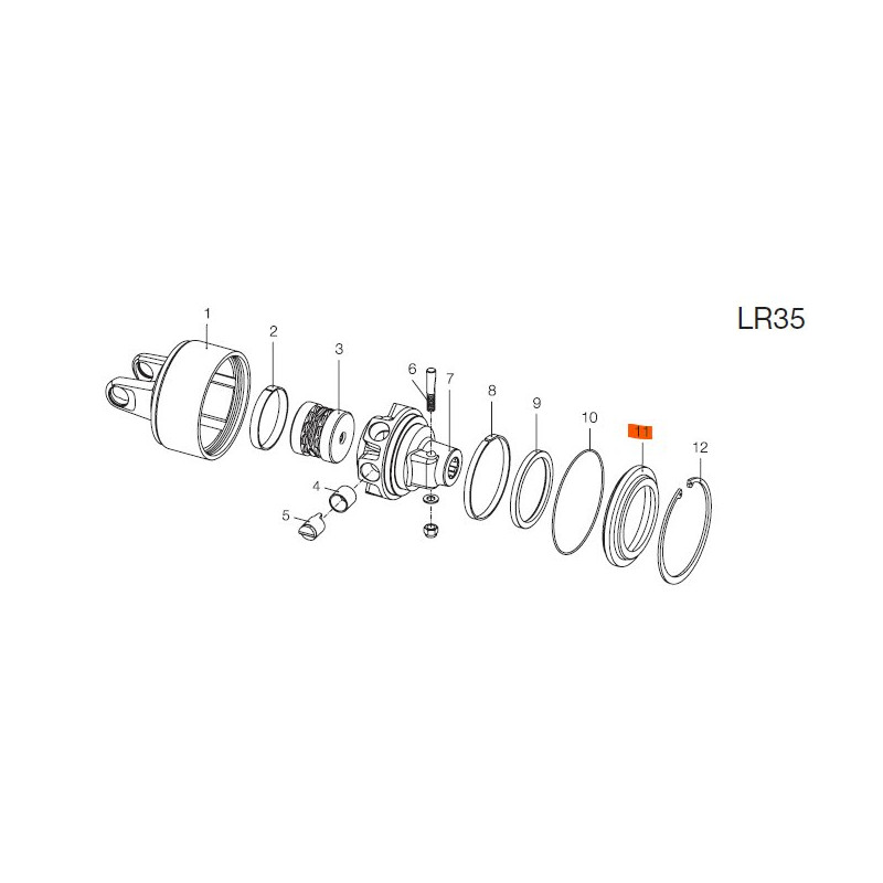 B&P 240000710R02 Dysk sprzęgła LR35 Bondioli Pavesi