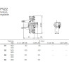 B&P 661B24137R Sprzęgło FV22 cierne 400Nm 1i3/8 Z21 - 22,0x54,0 G1 Bondioli Pavesi