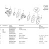 B&P 661B24103R Sprzęgło FV22 cierne 400Nm 1i3/8 Z6 - 22,0x54,0 G1 Bondioli Pavesi