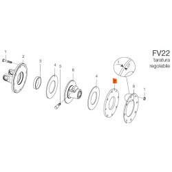 B&P 2481A0001R02 Podkładka oporowa sprzęgła FV22 4mm Bondioli Pavesi