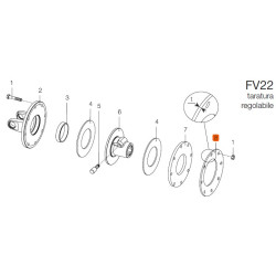 B&P 367005850R Sprężyna talerzowa FV22 155x90x3,75 Bondioli Pavesi