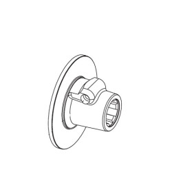 B&P 515863705R Piasta sprzęgła FV32 1i3/8"Z21 Bondioli Pavesi