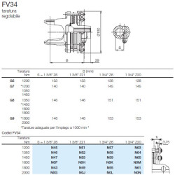 B&P 66148304R Sprzęgło FV34 cierne 1200Nm 1i3/4"Z6 - 30,2x79,4 G5 Bondioli Pavesi