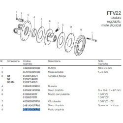 B&P 2481A0006R02 Pokrywa sprzęgła FFV22 Bondioli Pavesi