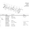B&P 635C32137R Sprzęgło cierne FFV22 600Nm 1i3/8"Z221 - 23,8x61,3 G2 Bondioli Pavesi