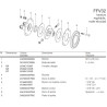 B&P 635E44203R Sprzęgło cierne FFV32 1000Nm 1i3/8"Z6 - 27,0x74,6 G4 Bondioli Pavesi