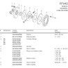 B&P 635M53404R Sprzęgło cierne FFV42 1450Nm  1i3/4"Z6 - 34,9x106,0 G9 Bondioli Pavesi