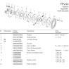 B&P 635M62538R Sprzęgło cierne FFV44 2200Nm 1i3/4"Z20 - 34,9x106,0 G9 Bondioli Pavesi