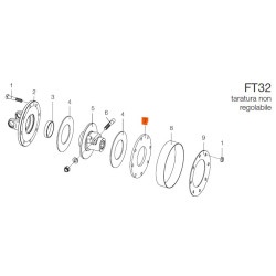B&P 248860005R02 Podkładka oporowa sprzęgła 8mm Bondioli Pavesi