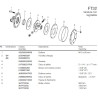 B&P 663E44203R Sprzęglo cierne FT32 1000Nm 1i3/8"Z6 -27,0x74,6 G4 Bondioli Pavesi