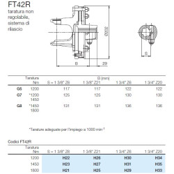 B&P 663H53F38R Sprzęglo cierne FT42R 1450Nm 1i3/4"Z20 -30,2x91,4 G7 Bondioli Pavesi