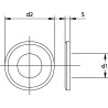 Podkładka M20x37x4 mm, stal oksydowana DIN 6916 Kramp