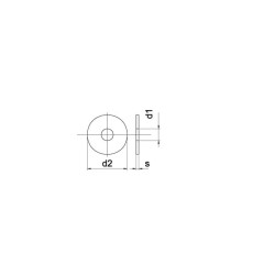 Podkładka M24x50x10 mm, stal ocynk DIN 7349 Kramp