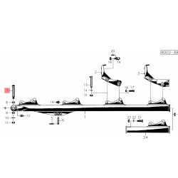 Sworzeń fi50x270/350mm, Niemeyer