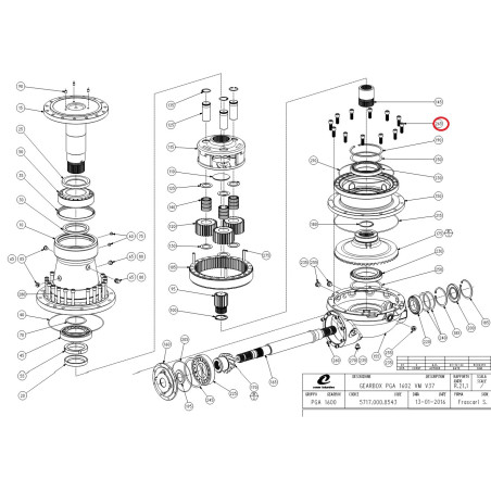 Comer 9540430090 Śruba M14x40 imbusowa DIN 912 8,8