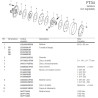 B&P 663H48303R Sprzęglo cierne FT34 1200Nm 1i3/8"Z6 -30,2x91,4 G7 Bondioli Pavesi
