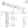 B&P 663M62503R Sprzęglo cierne FT44 2200Nm 1i3/8"Z6 -34,9x106,0 G9 Bondioli Pavesi