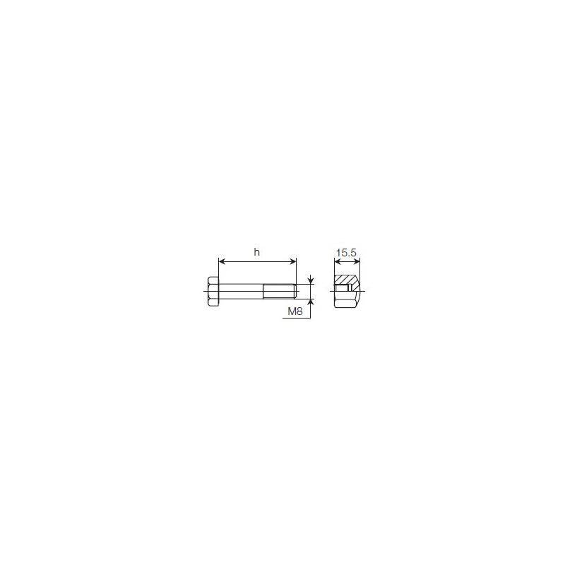 B&P 432000149R08 Śruba M8x41,0mm Bondioli Pavesi