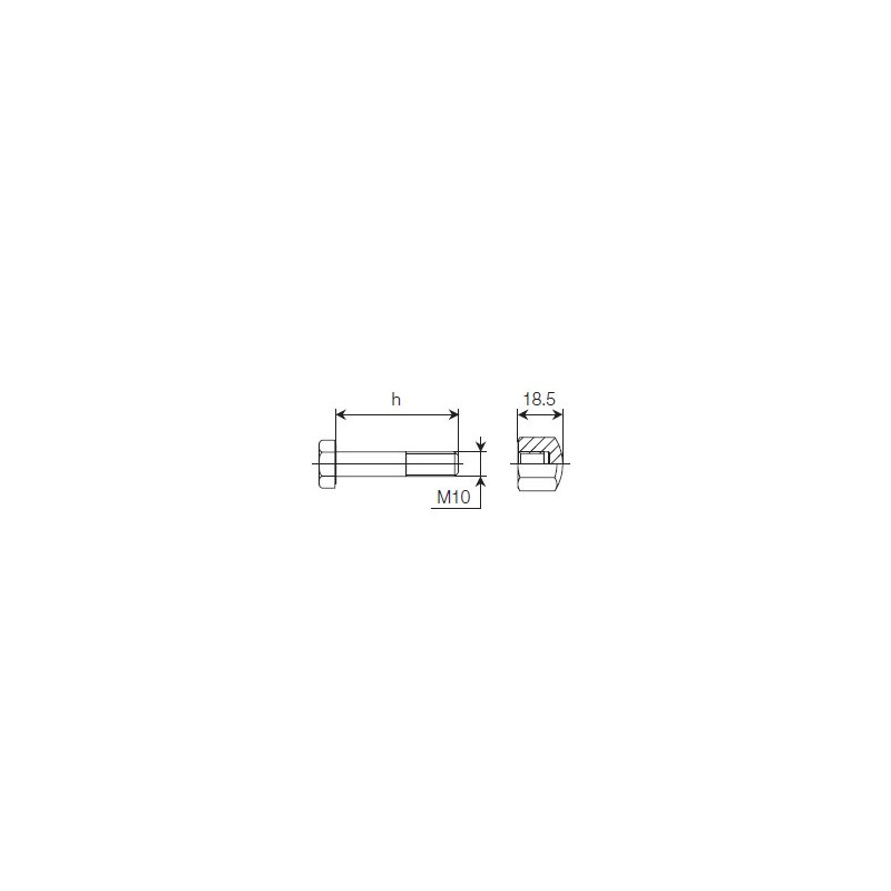 B&P 432000140R08 Śruba M10x50,5mm Bondioli Pavesi