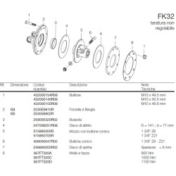 B&P 60K46203R Piasta sprzęgła FK32 1100Nm 1i3/8"Z6 - 30,2x79,4 G5 Bondioli Pavesi