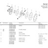 B&P 60KE44203R Piasta sprzęgła FK32 1000Nm 1i3/8"Z6 - 27,0x74,6 G4 Bondioli Pavesi