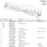 B&P 665H53103R Sprzęgło cierne jednokierunkowe FNV34 1450Nm 1i3/8"Z6 - 302x91,5 G7 Bondioli Pavesi